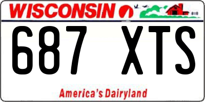 WI license plate 687XTS