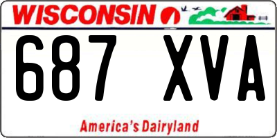 WI license plate 687XVA