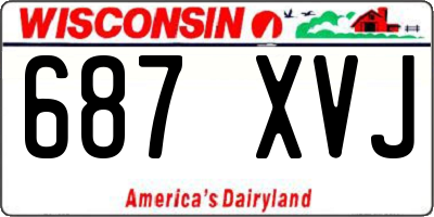 WI license plate 687XVJ