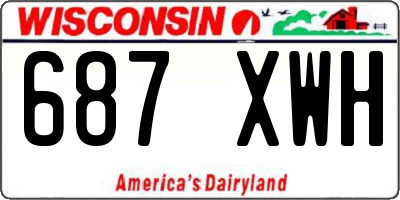 WI license plate 687XWH