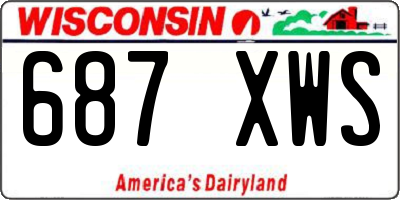 WI license plate 687XWS