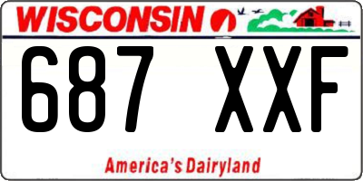 WI license plate 687XXF