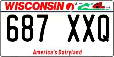 WI license plate 687XXQ