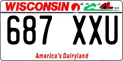 WI license plate 687XXU