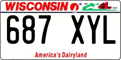 WI license plate 687XYL