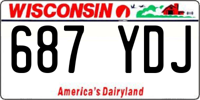 WI license plate 687YDJ