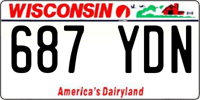 WI license plate 687YDN