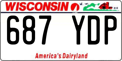 WI license plate 687YDP