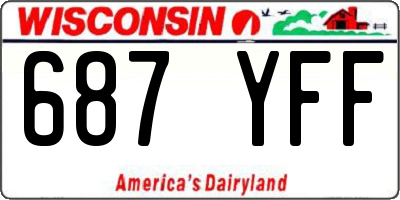 WI license plate 687YFF