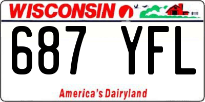 WI license plate 687YFL