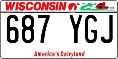 WI license plate 687YGJ