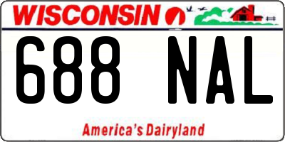 WI license plate 688NAL