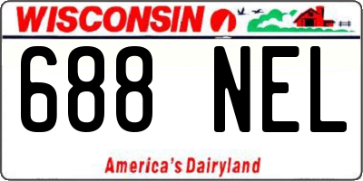 WI license plate 688NEL