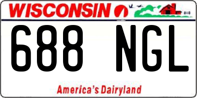 WI license plate 688NGL