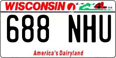 WI license plate 688NHU
