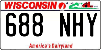 WI license plate 688NHY
