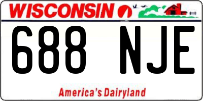 WI license plate 688NJE