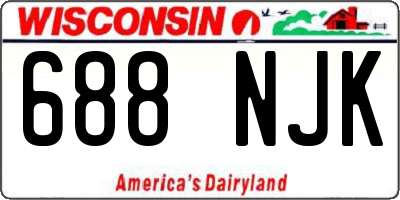 WI license plate 688NJK