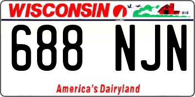 WI license plate 688NJN