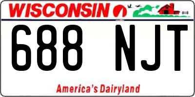 WI license plate 688NJT