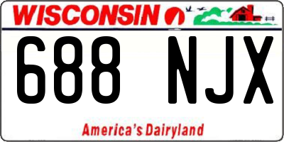 WI license plate 688NJX