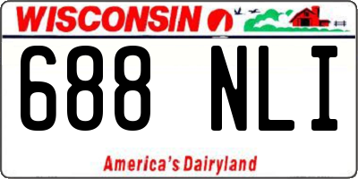 WI license plate 688NLI