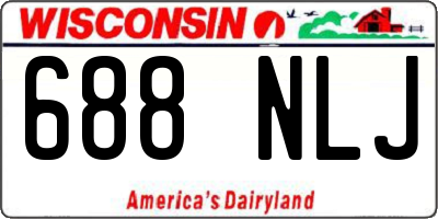 WI license plate 688NLJ