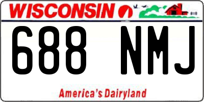 WI license plate 688NMJ