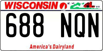 WI license plate 688NQN