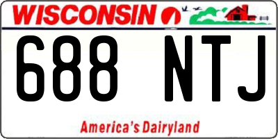 WI license plate 688NTJ