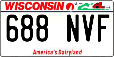 WI license plate 688NVF