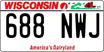 WI license plate 688NWJ