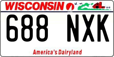 WI license plate 688NXK