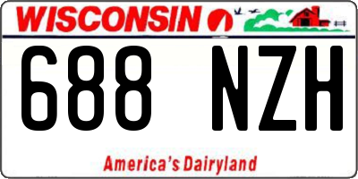 WI license plate 688NZH