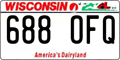 WI license plate 688OFQ