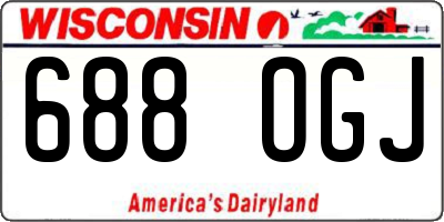 WI license plate 688OGJ