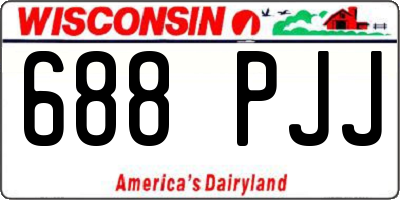 WI license plate 688PJJ