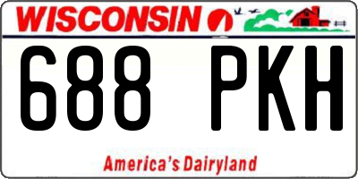 WI license plate 688PKH