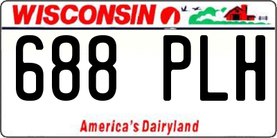 WI license plate 688PLH
