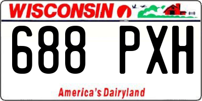 WI license plate 688PXH