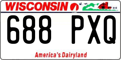 WI license plate 688PXQ