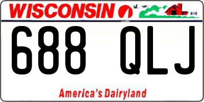 WI license plate 688QLJ