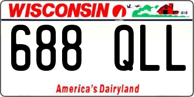 WI license plate 688QLL