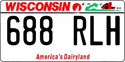 WI license plate 688RLH