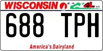 WI license plate 688TPH