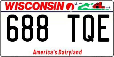 WI license plate 688TQE