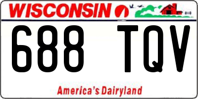 WI license plate 688TQV