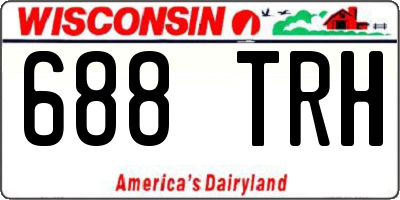 WI license plate 688TRH