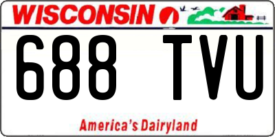 WI license plate 688TVU