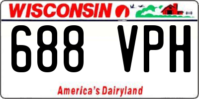 WI license plate 688VPH